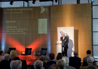 Medienkompetenztag Eröffnung Lothar Hay